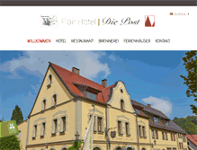 Tablet Screenshot of flairhotel-diepost.de